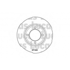 DF1665 TRW Тормозной диск