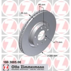 180.3005.00 ZIMMERMANN Тормозной диск