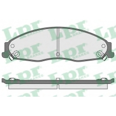 05P1704 LPR Комплект тормозных колодок, дисковый тормоз