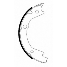 MFR623 MINTEX Комплект тормозных колодок, стояночная тормозная с