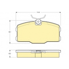 6104181 GIRLING Комплект тормозных колодок, дисковый тормоз