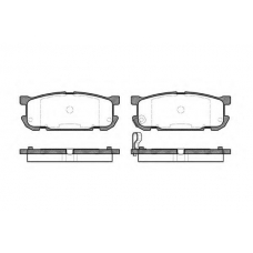 P9533.02 WOKING Комплект тормозных колодок, дисковый тормоз