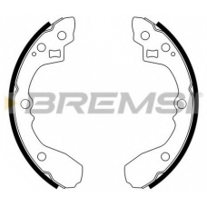 GF0723 BREMSI Комплект тормозных колодок