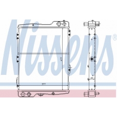 60442 NISSENS Радиатор, охлаждение двигателя