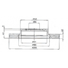BDC4587 QH Benelux Тормозной диск