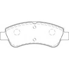 FD7353A NECTO Комплект тормозных колодок, дисковый тормоз
