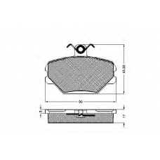 30982 SPIDAN Комплект тормозных колодок, дисковый тормоз