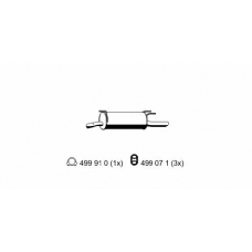 024280 ERNST Глушитель выхлопных газов конечный