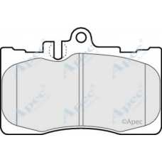 PAD1273 APEC Комплект тормозных колодок, дисковый тормоз