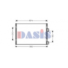 522008N AKS DASIS Конденсатор, кондиционер
