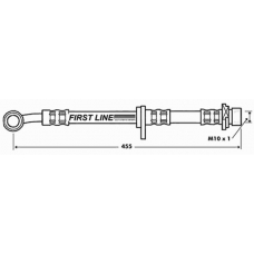 FBH7320 FIRST LINE Тормозной шланг