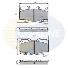 CBP31574 COMLINE Комплект тормозных колодок, дисковый тормоз