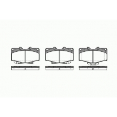 0429 14 KAWE Комплект тормозных колодок, дисковый тормоз