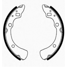 J GF-316AF JAPANPARTS Комплект тормозных колодок