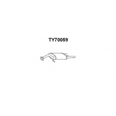 TY70059 VENEPORTE Глушитель выхлопных газов конечный