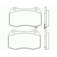 MDB2631 MINTEX Комплект тормозных колодок, дисковый тормоз