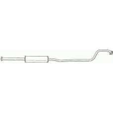 38436 SIGAM Средний глушитель выхлопных газов