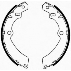 J GF-814AF JAPANPARTS Комплект тормозных колодок
