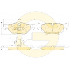 6120502 GIRLING Комплект тормозных колодок, дисковый тормоз