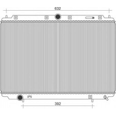 350213105500 MAGNETI MARELLI Радиатор, охлаждение двигателя