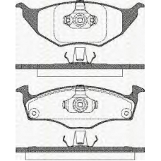 8110 29021 TRISCAN Комплект тормозных колодок, дисковый тормоз