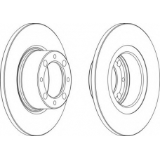 DDF044 FERODO Тормозной диск