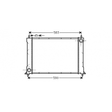 AU2119 AVA Радиатор, охлаждение двигателя