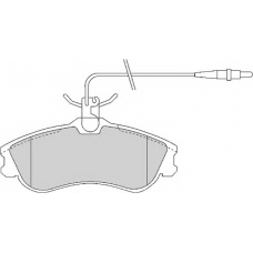 FD6696N NECTO Комплект тормозных колодок, дисковый тормоз