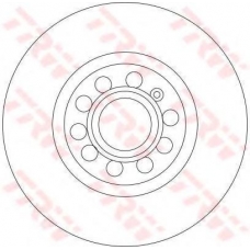 DF4464 TRW Тормозной диск