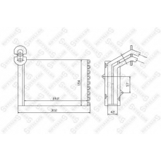 10-35075-SX STELLOX Теплообменник, отопление салона