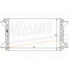 61190 NISSENS Радиатор, охлаждение двигателя