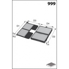 LFCP185S LUCAS FILTERS Фильтр, воздух во внутренном пространстве