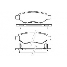 2454601 TEXTAR Комплект тормозных колодок, дисковый тормоз