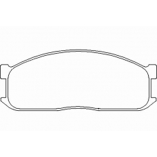 MDB1346 MINTEX Комплект тормозных колодок, дисковый тормоз