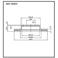 ADC 0502V Allied Nippon Гидравлические цилиндры