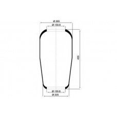 084.016-20A PE Automotive Кожух пневматической рессоры