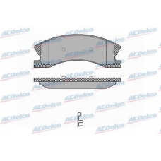 AC937581D AC Delco Комплект тормозных колодок, дисковый тормоз
