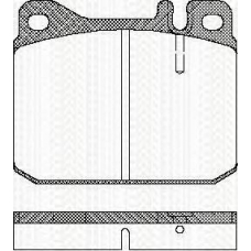 8110 23222 TRISCAN Комплект тормозных колодок, дисковый тормоз