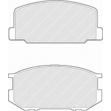 FDB322 FERODO Комплект тормозных колодок, дисковый тормоз