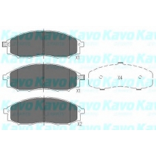 KBP-6518 KAVO PARTS Комплект тормозных колодок, дисковый тормоз
