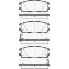 8110 10516 TRISCAN Комплект тормозных колодок, дисковый тормоз
