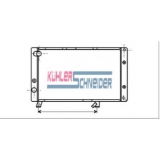 0709601 KUHLER SCHNEIDER Радиатор, охлаждение двигател