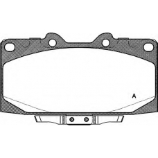 BPA0599.12 OPEN PARTS Комплект тормозных колодок, дисковый тормоз