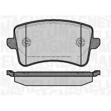 363916060141 MAGNETI MARELLI Комплект тормозных колодок, дисковый тормоз