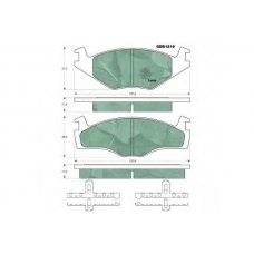 GDB1219 TRW Комплект тормозных колодок, дисковый тормоз
