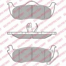 LP1975 DELPHI Комплект тормозных колодок, дисковый тормоз