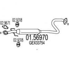 01.56970 MTS Средний глушитель выхлопных газов