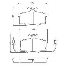 0 986 490 930 BOSCH Комплект тормозных колодок, дисковый тормоз