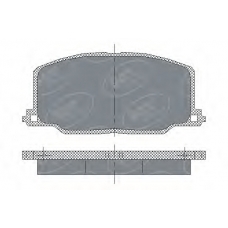 SP 123 PR SCT Комплект тормозных колодок, дисковый тормоз