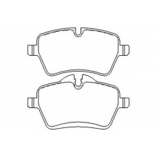 MDB2816 MINTEX Комплект тормозных колодок, дисковый тормоз
